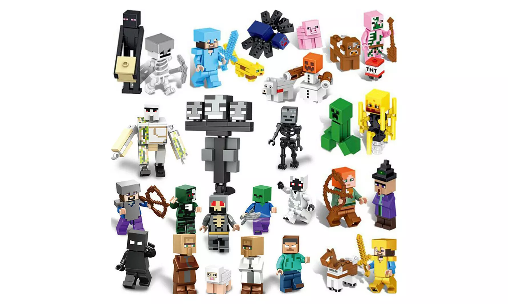 Minecraft minifigures Inspired Advent Calendar - Second Medium
