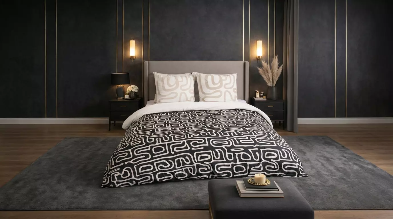 Reversible 100% Cotton Bedding Set - 52 Thread Count - Image 4