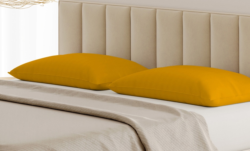 Image 11: Coppia Federe 100% puro Cotone Alta qualità Made in Italy