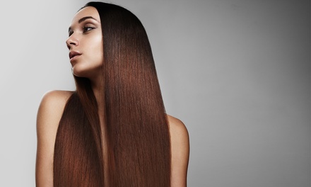 Para melenas cortas: alisado brasileño de queratina con lavado, corte de puntas y peinado - Gold Beauty