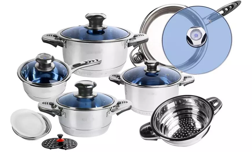 Image 13: Batteria di cucina da 16 o 18 pezzi Royalty Line