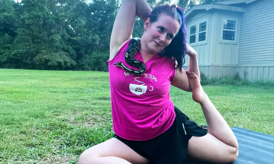 Spooky Snake Yoga for One, Two, or Four People on October 11, 2025