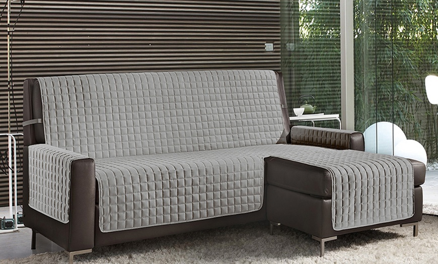 Image 27: Omkeerbare gewatteerde bankhoes