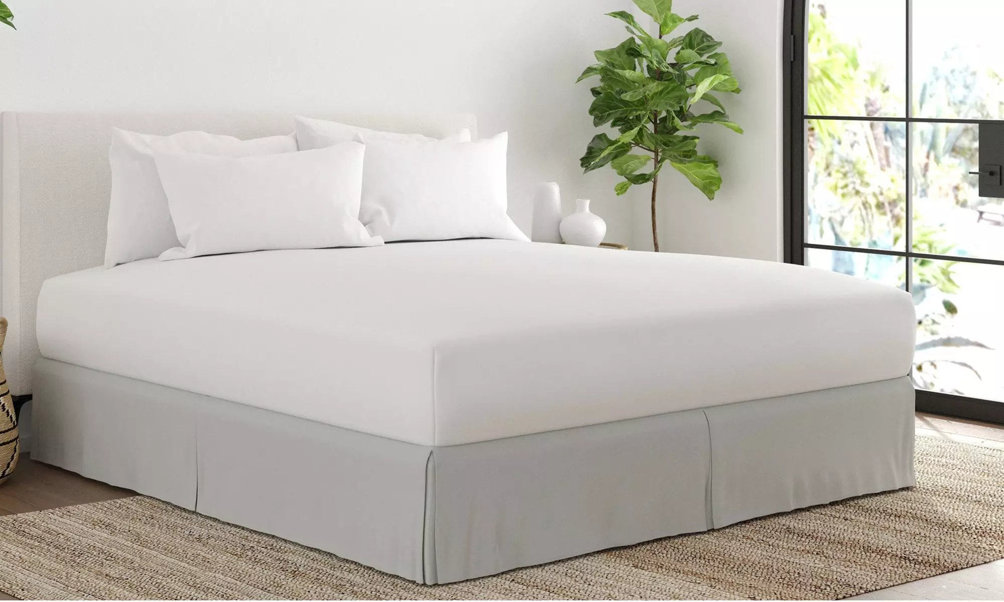 Merit Linens Premium Pleated Dust Ruffle Bed Skirt in 13 Colors