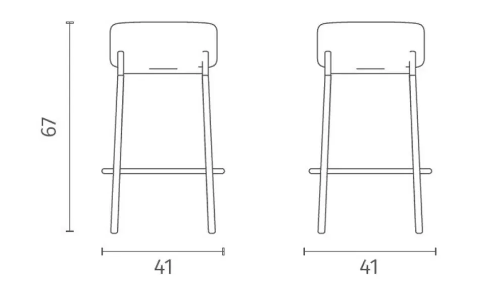 Set di 2 sgabelli Toffee