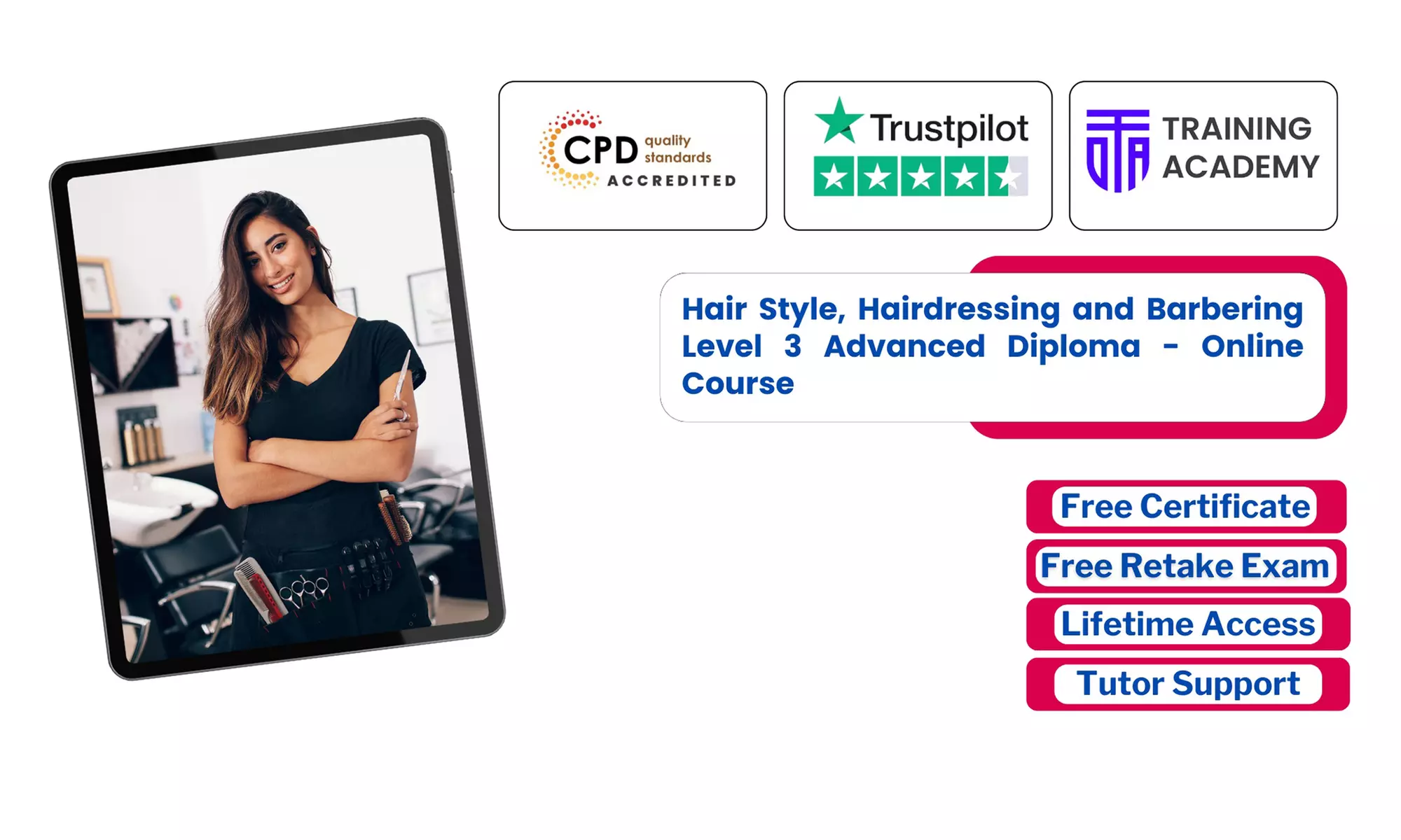 Online Training Academy Offers Advance Your Hair Styling Skills (Up to 63% Off) - Primary Image
