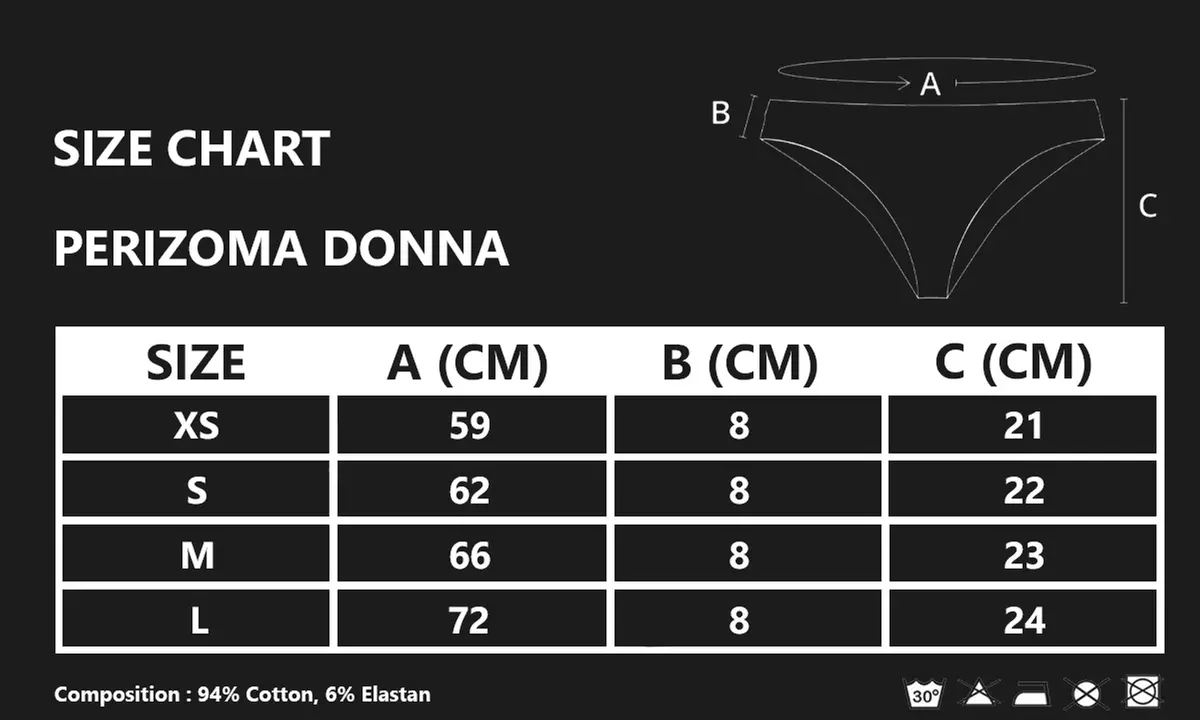Pack di 3 o 6 tanga o perizoma in cotone bielastico Pyrex