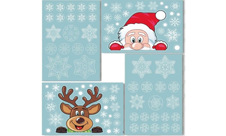 Image 5: Four or Eight Pieces Christmas Window Stickers - Style 1 or 2 