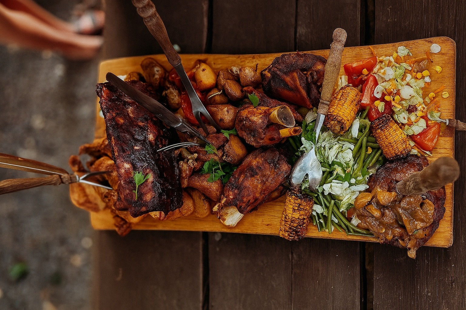 3-Gänge-Mittelalterliches-Gelage wie „Ritter“ oder „Wikinger“ für 4