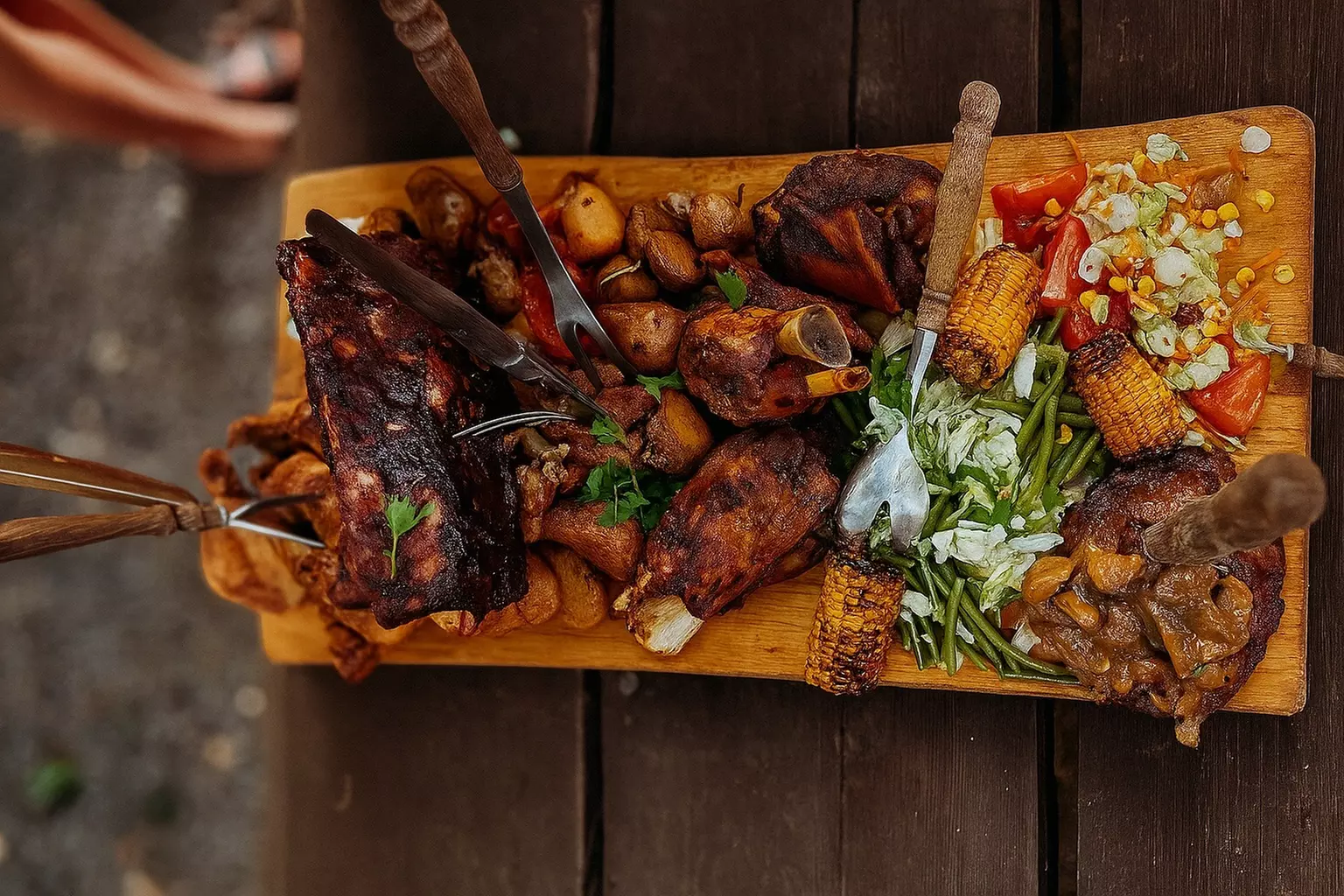 3-Gänge-Mittelalterliches-Gelage wie „Ritter“ oder „Wikinger“ für 4