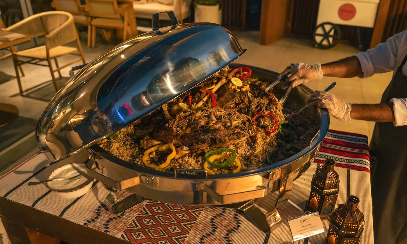 Elevated Ramadan Buffet with Drinks - Live Cooking and Skyline Views