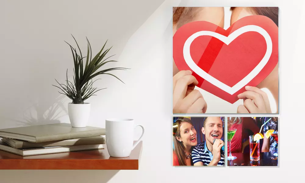 Three-, Six-, or Nine-Piece Collage of Custom Acrylic-Glass Prints from Pixtac (Up to 86% Off) - Second Medium