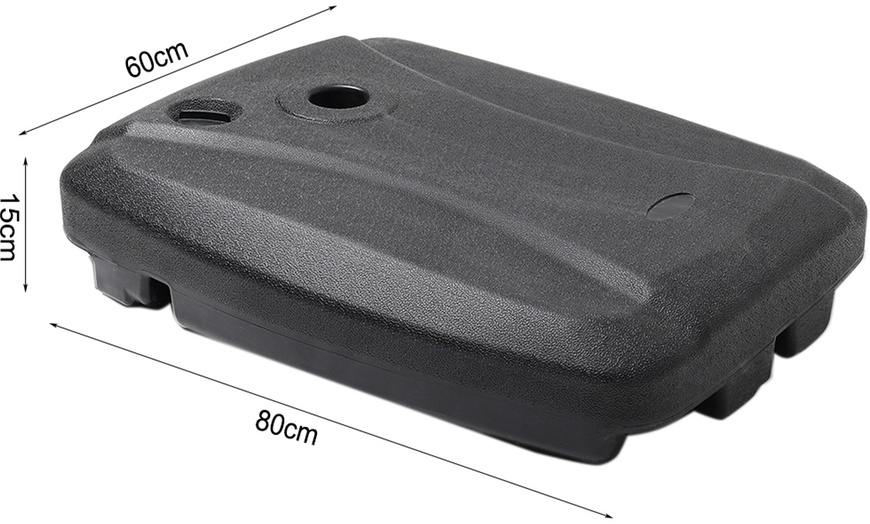 Image 23: 3M Cantilever Parasol with Base 