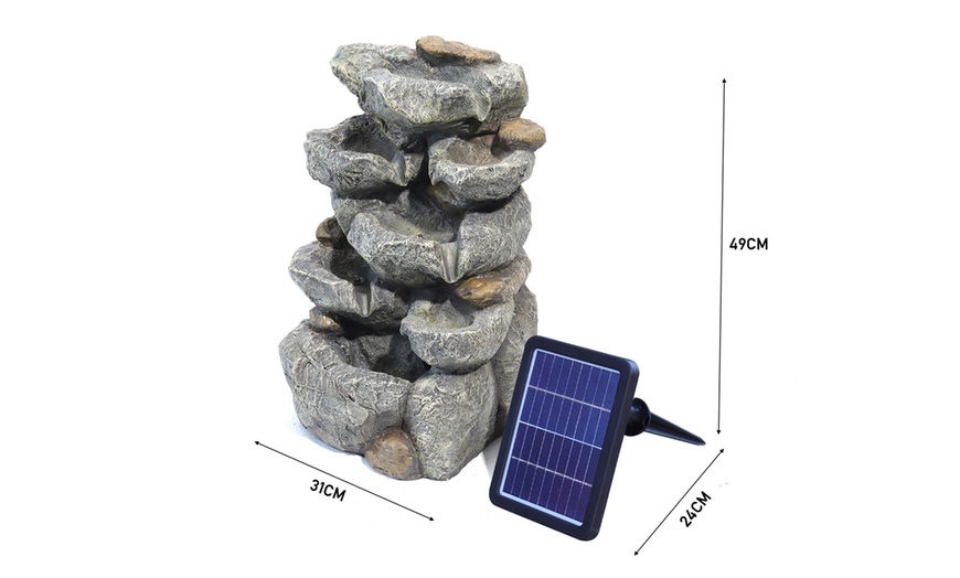 Image 3: Outdoor LED Rockery Water Feature with 4 Styles