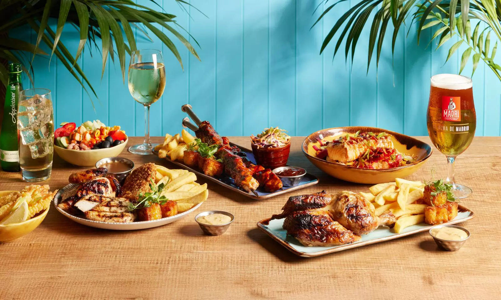 Two or Three Course Meal for 2 Adults and Up to 2 Children @ Harvester