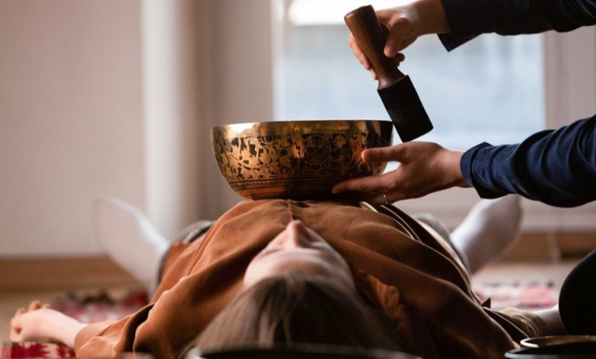 Image 3: Unwind with a Personalized  One 60 Min Sound Bath Session