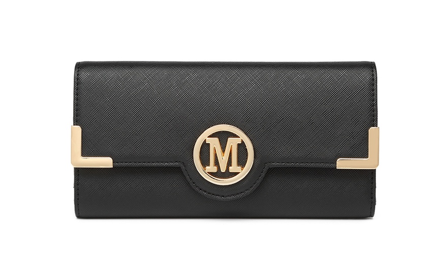 Image 28: PU Leather Texture Design Women's Handbag and Purse Set