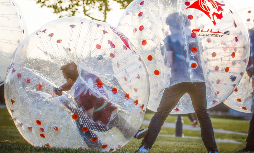 Image 4: Group Bubble Soccer