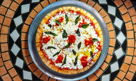 $15 Toward Food and Drink; Valid Monday - Thursday - Garden Pizza