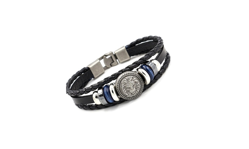 Image 6: Bracelet homme en simili cuir