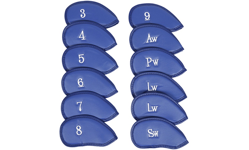 Image 3: One or Two Sets of 12-Piece Golf Club Head Covers