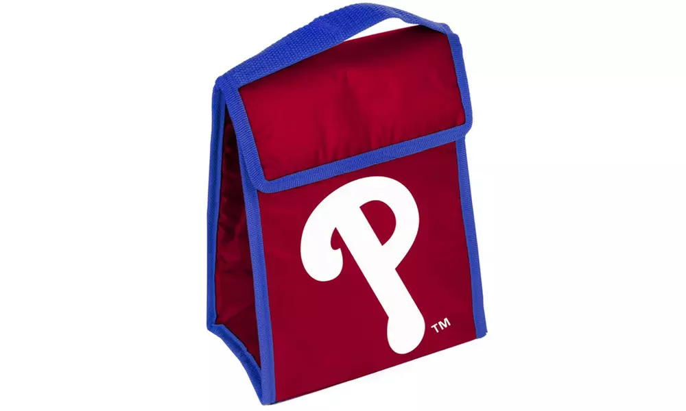 Forever Collectibles MLB Team Logo Gradient Insulated Hook & Loop Lunch Bags