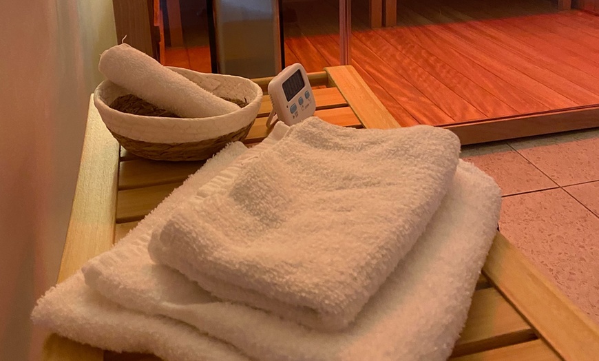 Image 6: Relax with One or Three 45-Min Infrared Sauna Sessions + Chromotherapy