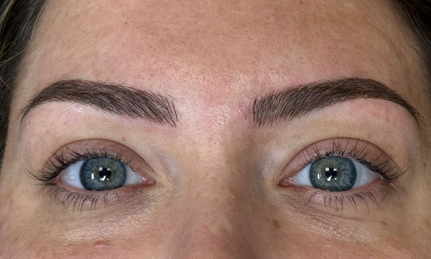 Image 1: Get Beautifully Defined Brows with One Microblading Session