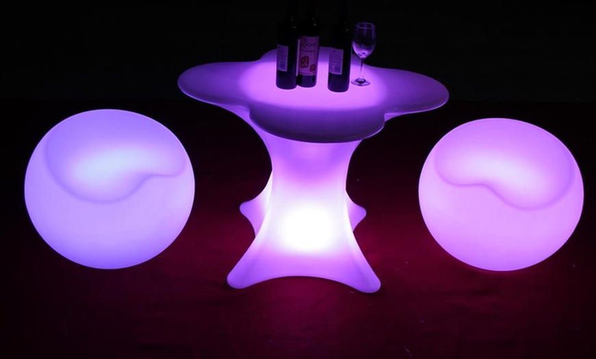 Image 1: LED Light Chairs