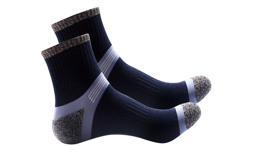 Image 5: Men Sport Basketball Socks Combed Cotton Ankle Sock Mixed Type 3-6 Pairs