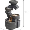 Image 24: Outdoor Multi-Tier Ceramic LED Fountain Water Feature