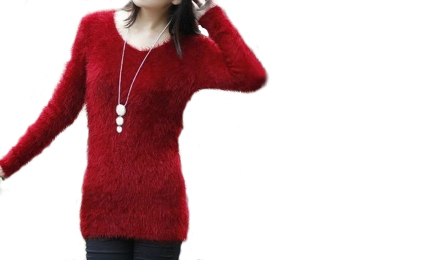 Image 2: Women's Fluffy Jumper