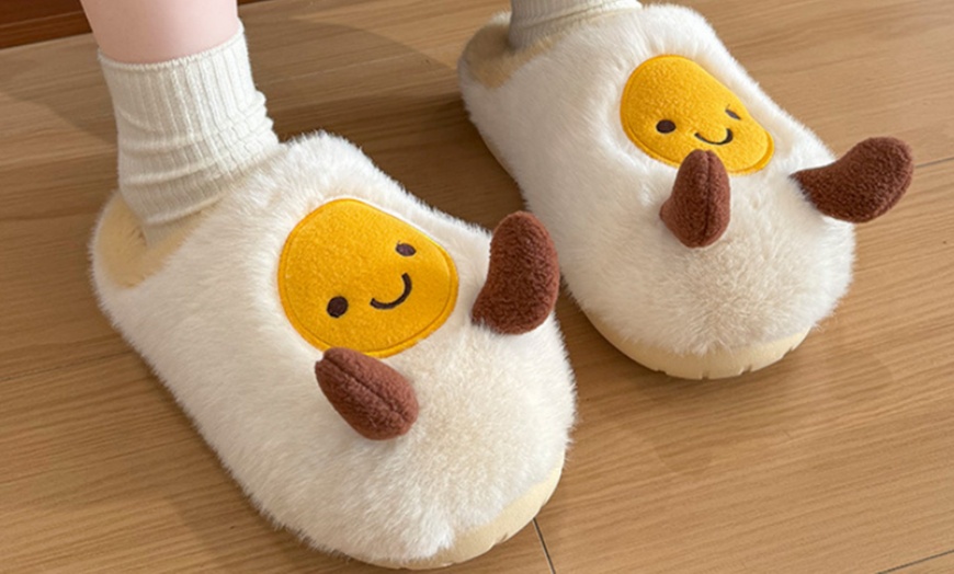 Image 17: Cosy Unisex Home Slippers with Non-Slip EVA Sole