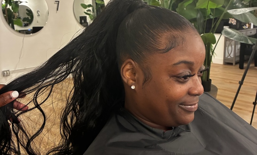 Image 4: Quick Weave Services with Leave Out and Styling Options