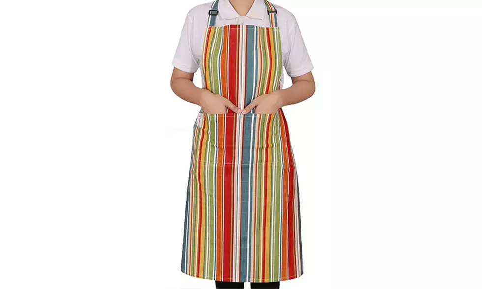 Cotton Bib Apron Adjustable XXL Fit with Pockets and Patterns