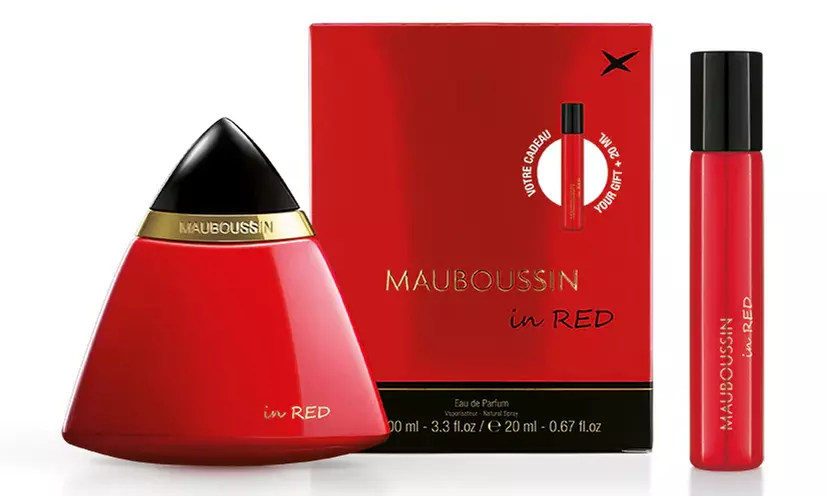Coffret eau de parfum Maubaussin "In red" pour femme, 100 ml + 20 ml - Primary Image