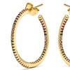 Image 3: Earrings with Brilliant Zirconia finished in 18k gold 