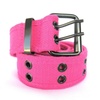 Image 10: High Quality Men Women Unisex 2 Holes Grommet Stitched Military Web Canvas Belt