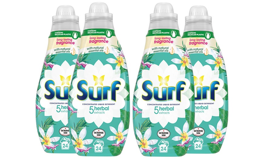 Image 15: 4 bouteilles de détergent liquide Surf au parfum durable