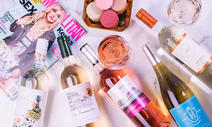 12 Bottles of Rosé & White Wine plus One-Year Subscription to Cosmopolitan from Wine Insiders ($86.01 Off) - Primary Image