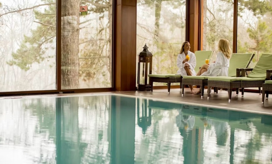 Image 1: Pamper Package or 45 Min Choice of Treatment + Spa Access for 1 or 2 