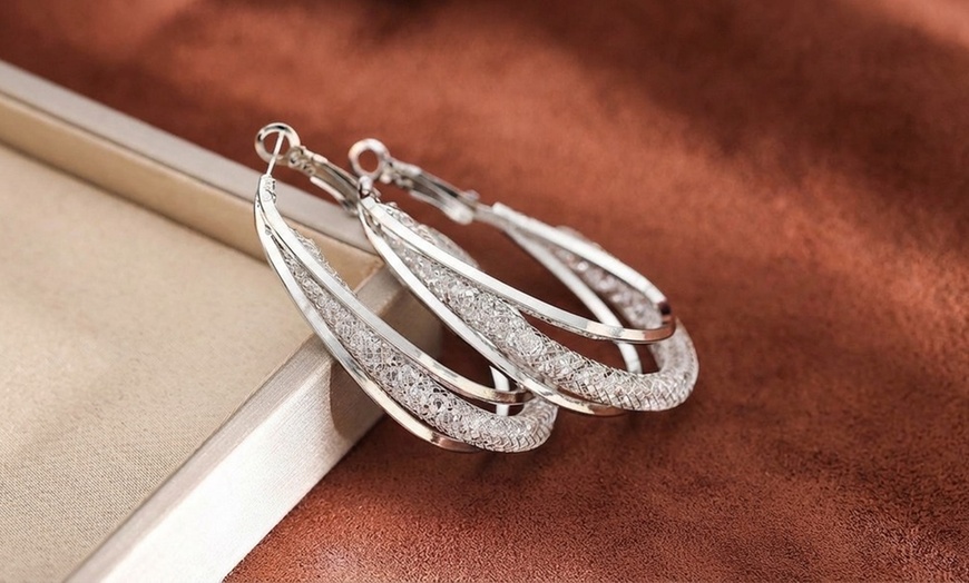 Image 4: Paires de boucles d'oreilles type créole