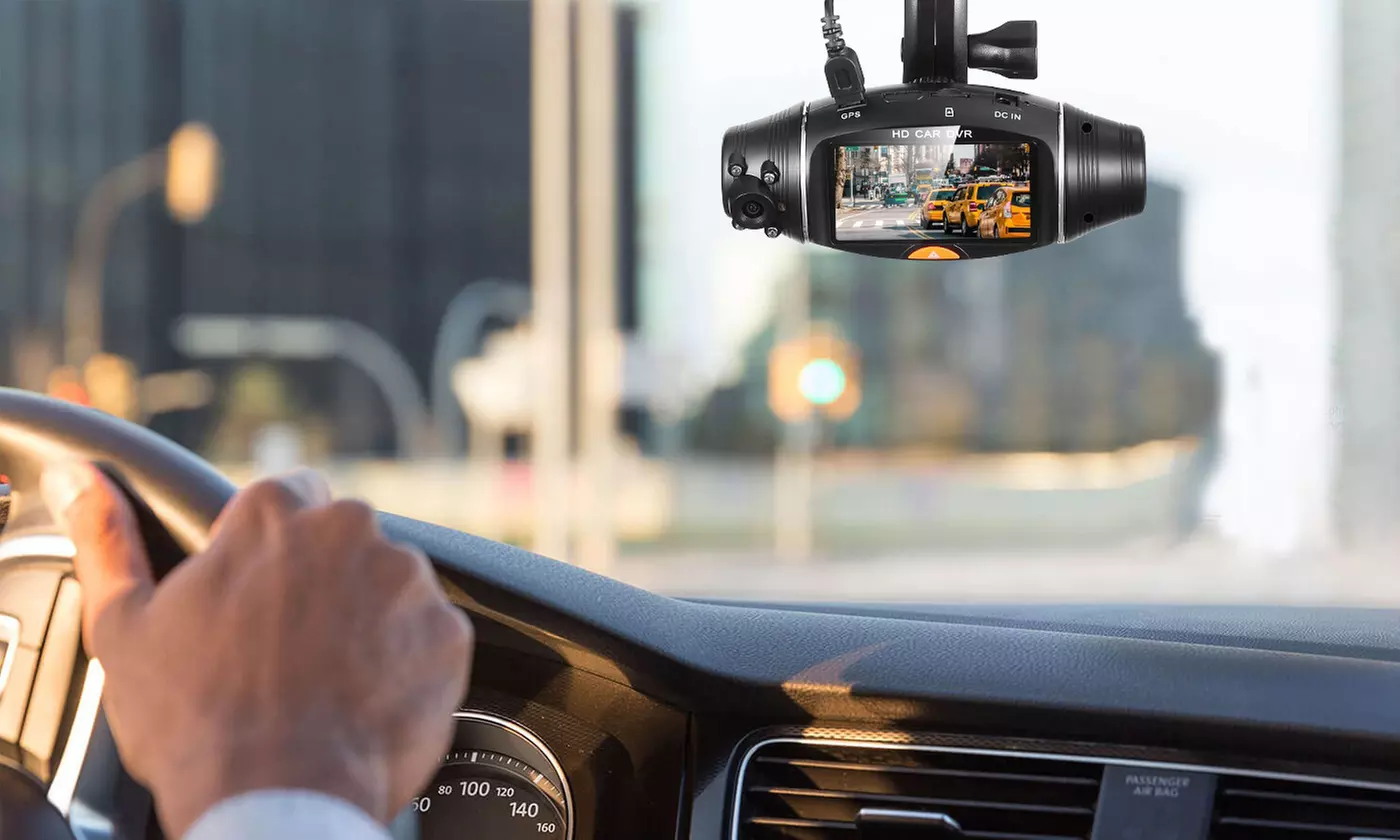 iMounTEK FHD 1080P Dual-Lens DVR G-Sensor Dash Camera - Primary Image