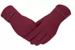 Womens Winter Warm Soft Cashmere Touch Screen Fleece Windproof Driving Gloves - Second Medium