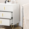 Image 3: HOMCOM Three Drawer Chest of Drawers