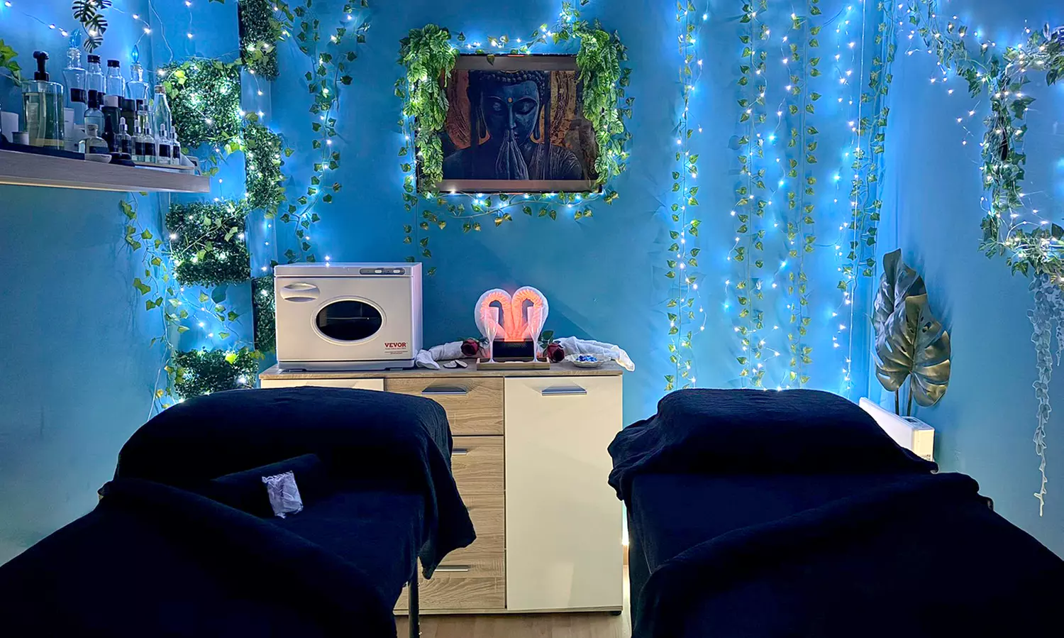 Ritual de masaje relajante de 70 minutos en pareja con bebida