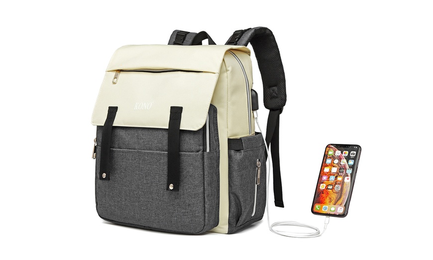 Image 7: Kono Multi-Compartment Backpack