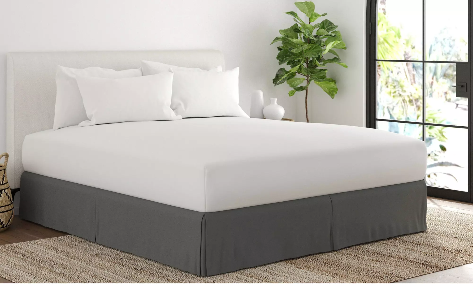 Merit Linens Premium Pleated Dust Ruffle Bed Skirt in 13 Colors