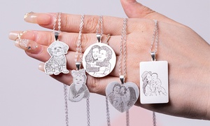 Personalized One or Two Photo Necklace from Justyling