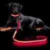 Image 5: Safety Luminous LED Dog Light Up Collar Night Glow Adjustable Collar with Leash